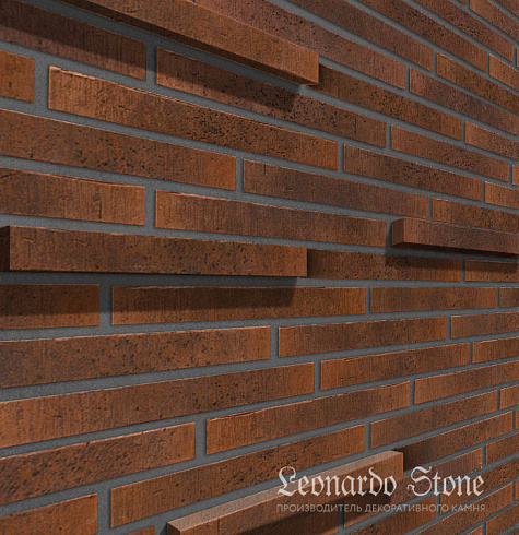 Ригельный кирпич Leonardo Stone "Сиэтл 3D" 773