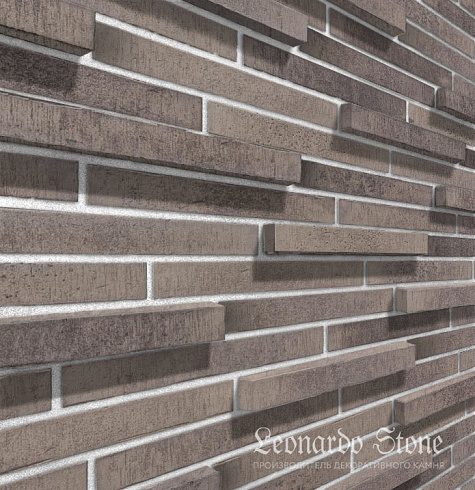 Ригельный кирпич Leonardo Stone "Сиэтл 3D" 403 mix